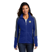 Port Authority Ladies Colorblock Microfleece Jacket.